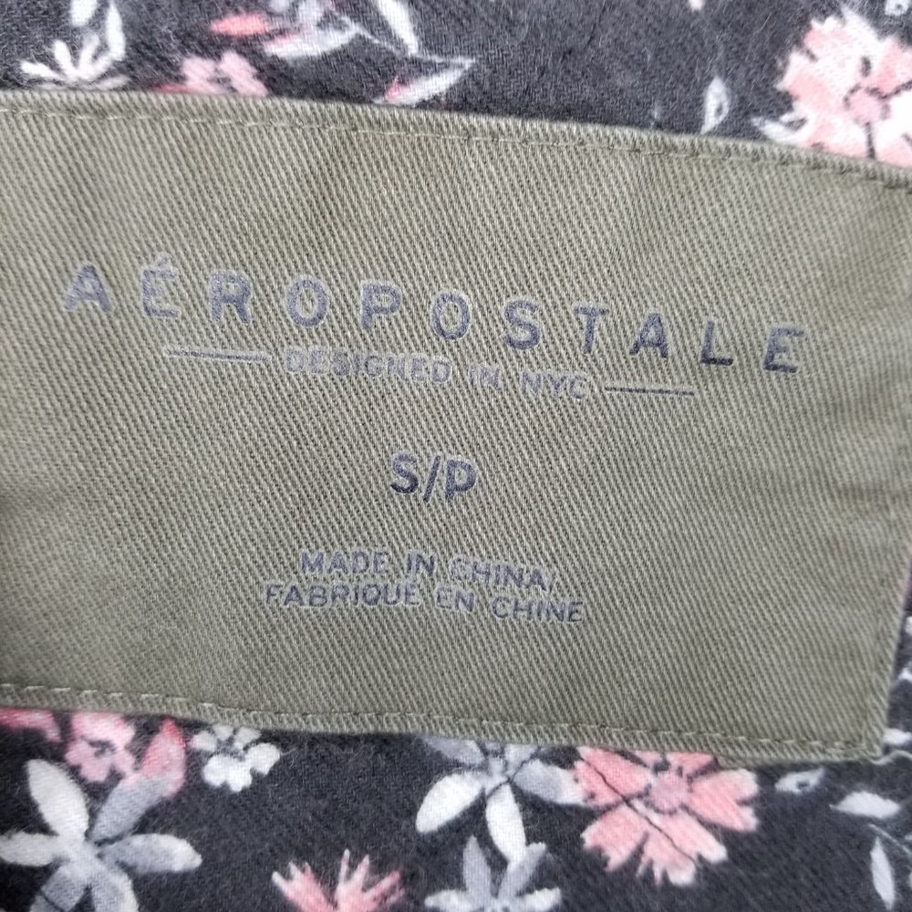 Aeropostale Designed In NYC Women’s S Small hooded Forest Green utility jacket. - Picture 8 of 10